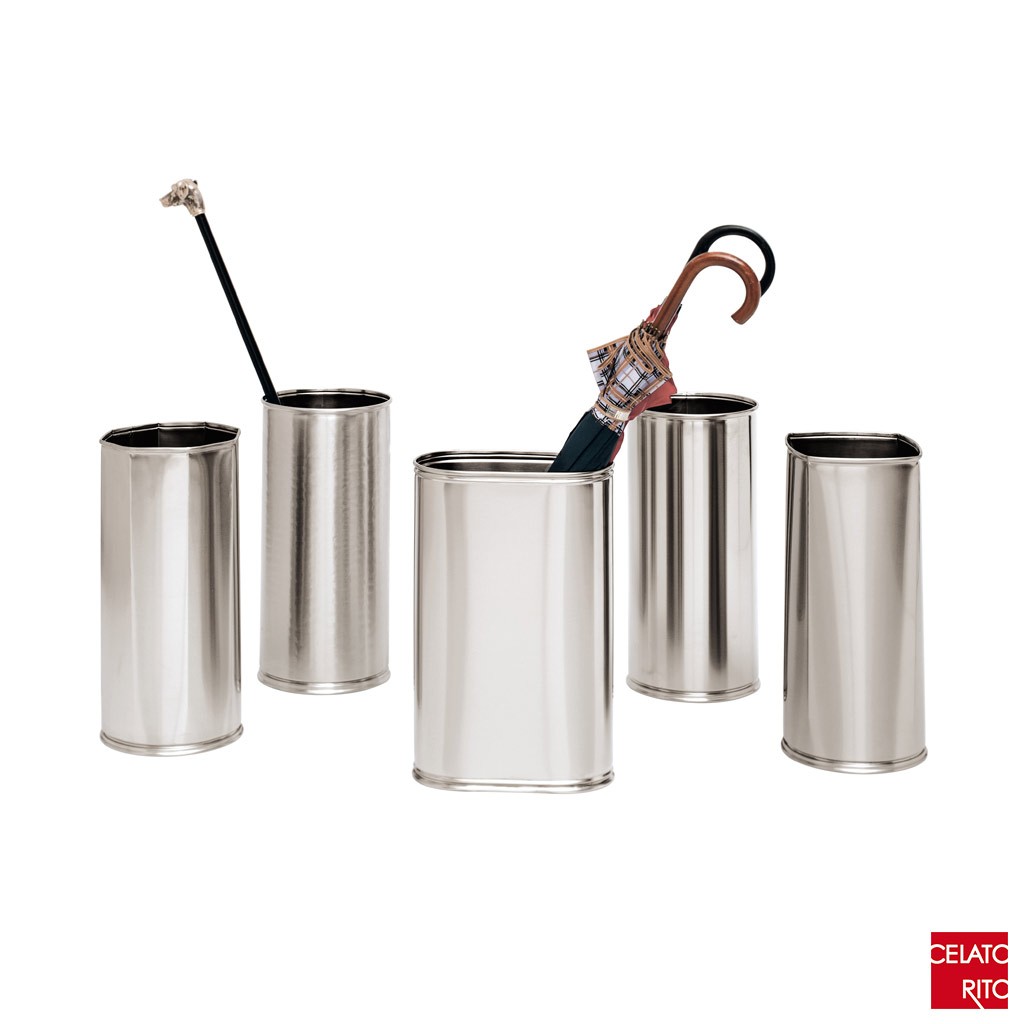 Satin steel umbrella stands TORINO
