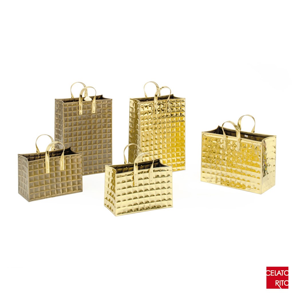 Collezione BORSE QUADROTTI ottone