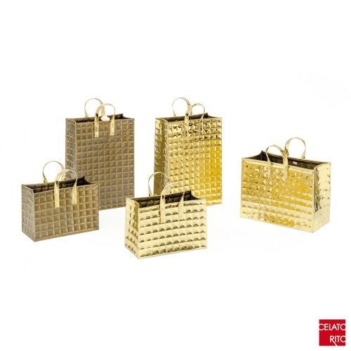 Collezione BORSE QUADROTTI ottone