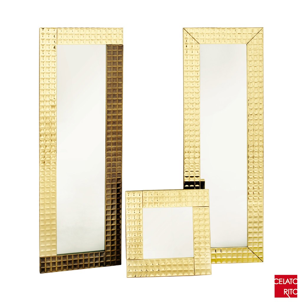 Brass mirror