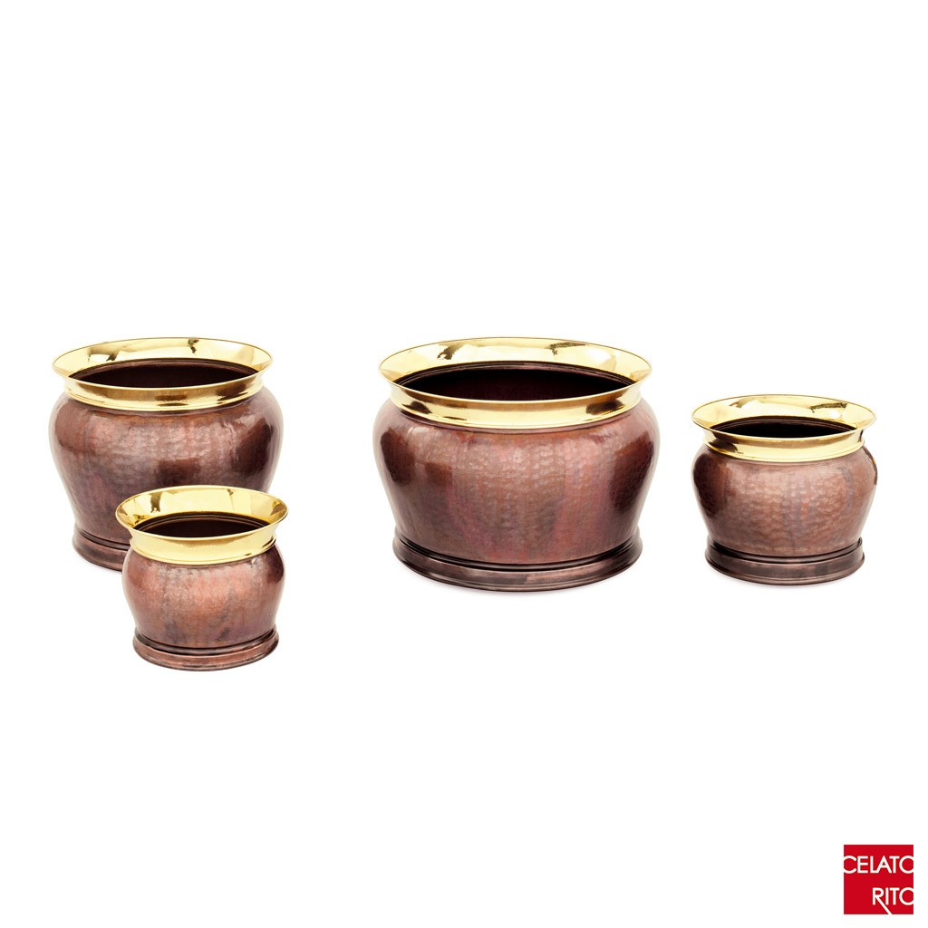Copper planters CORONA collection