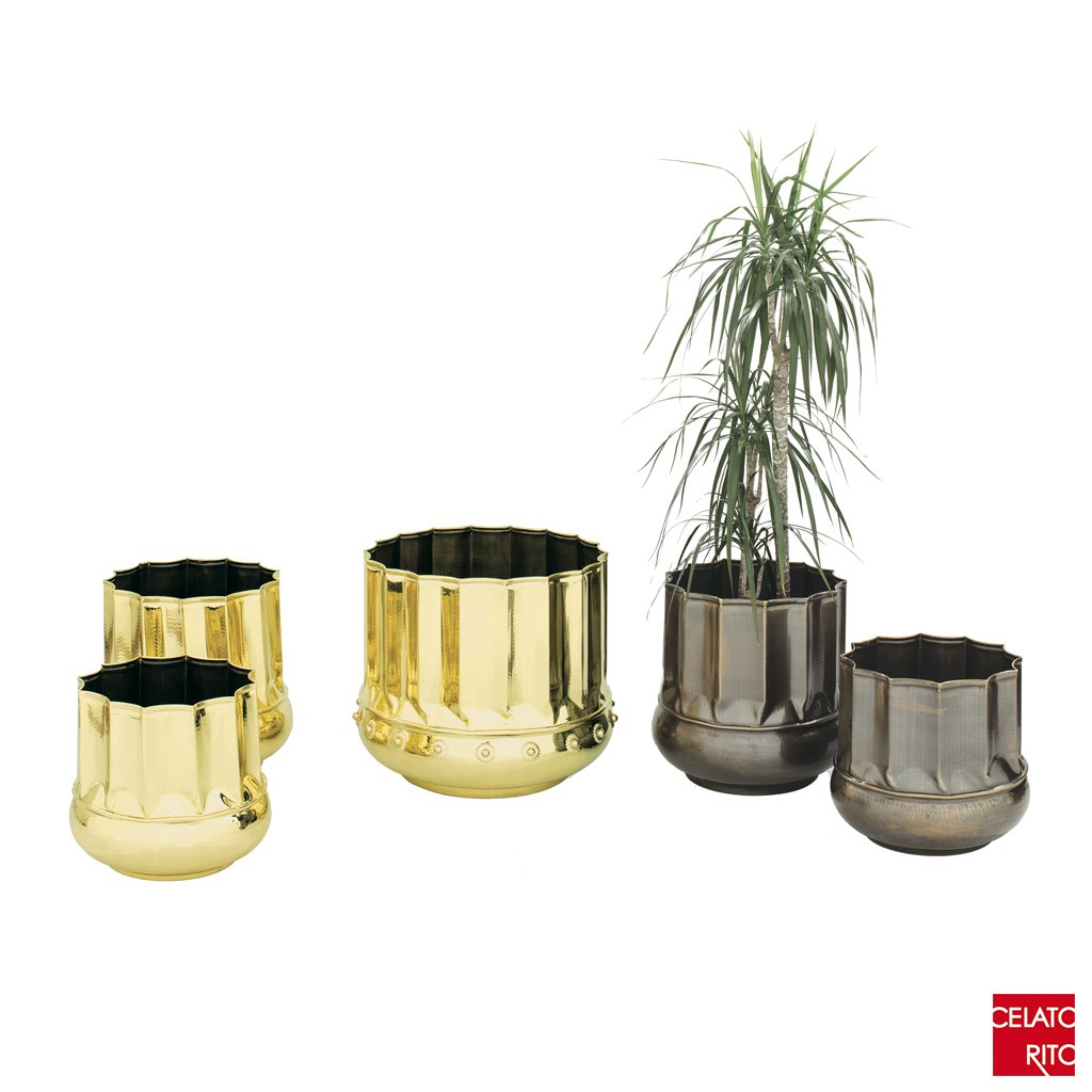 Brass planters GAUDI'